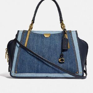 Beautiful COACH DENIM Color Block DREAMER Satchel Bag